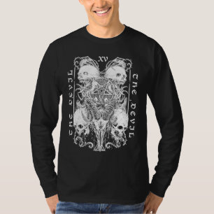 The Devil Tarot Baphomet Satanic Witch Gothic Hall T-Shirt