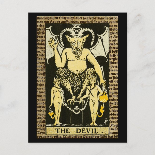 The Devil Tarot Postcard (Front)