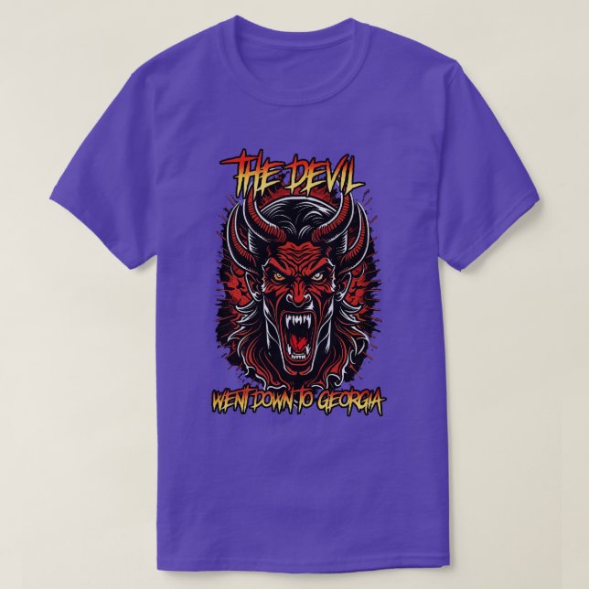 The Devil Went Down To Georgia T-Shirt (Design Front)