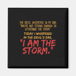 The Devil Whispered In My Ear Devil Quote Magnet