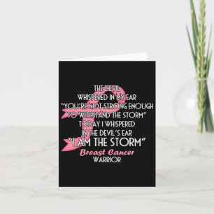 The Devil Whispered In My Ear I Am The Storm - Bre Card