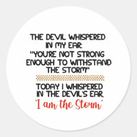 The Devil whispered in my ear Life Inspirational