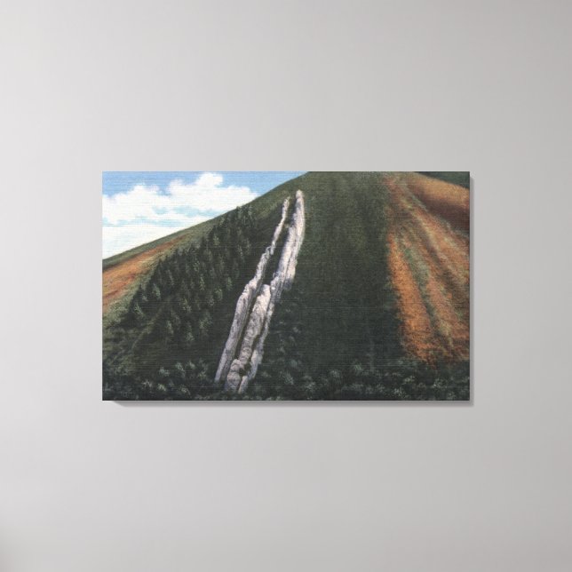 The Devil's Slide near Utah-Wyoming Border Canvas Print (Front)