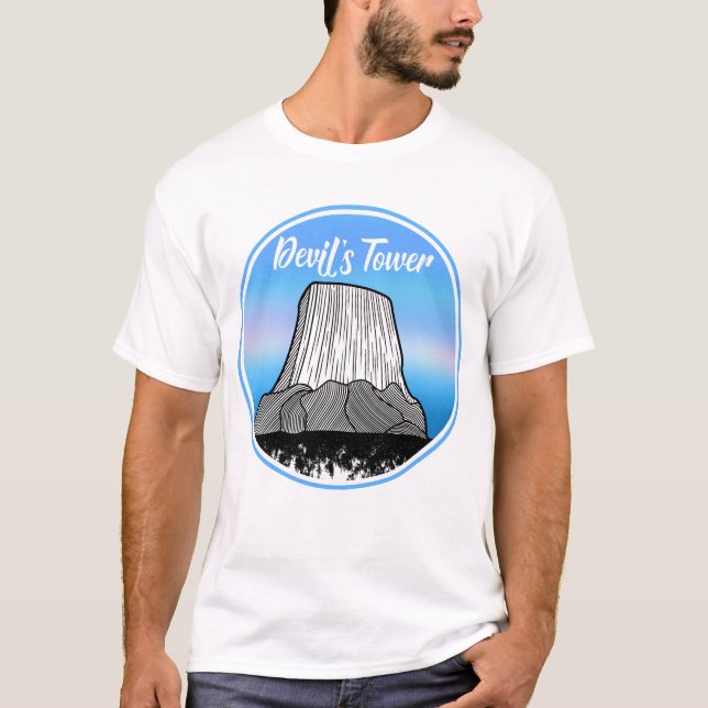 The Devil's Tower national Monument T-Shirt (Front)