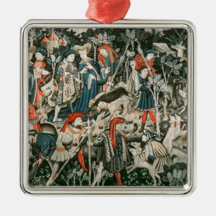 The Devonshire Hunting Tapestries Metal Ornament