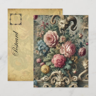 The Devourer of Bloom & Bone – Gothic Victorian Holiday Postcard