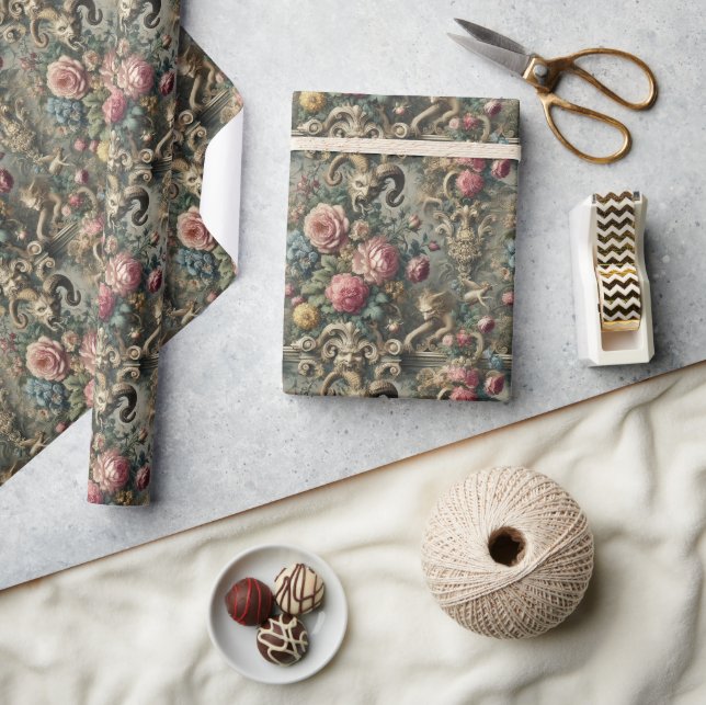 The Devourer of Bloom & Bone – Gothic Victorian Wrapping Paper (Crafts)