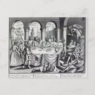 The diabolical maskquerade postcard