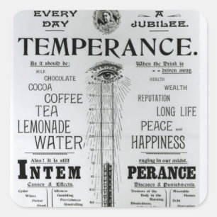 The Diamond Jubilee Thermometer of Life Square Sticker