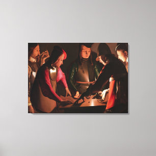 The Dice Players Canvas Print