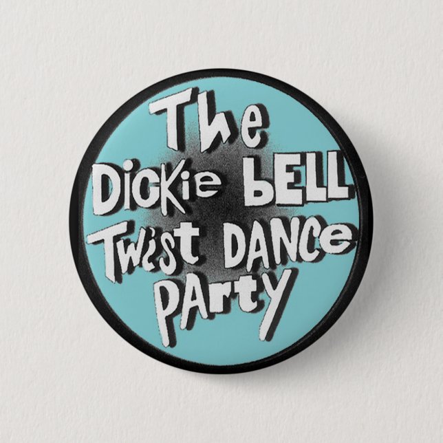 The Dickie Bell Twist Dance Party 2 Inch Round Button (Front)