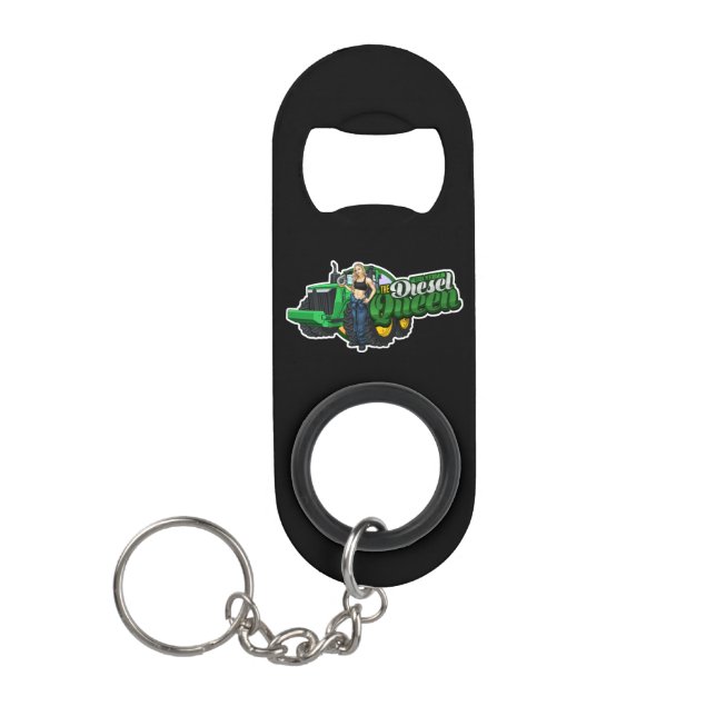 The Diesel Queen AG Bottle Opener Keychain Bottle Opener (Front)
