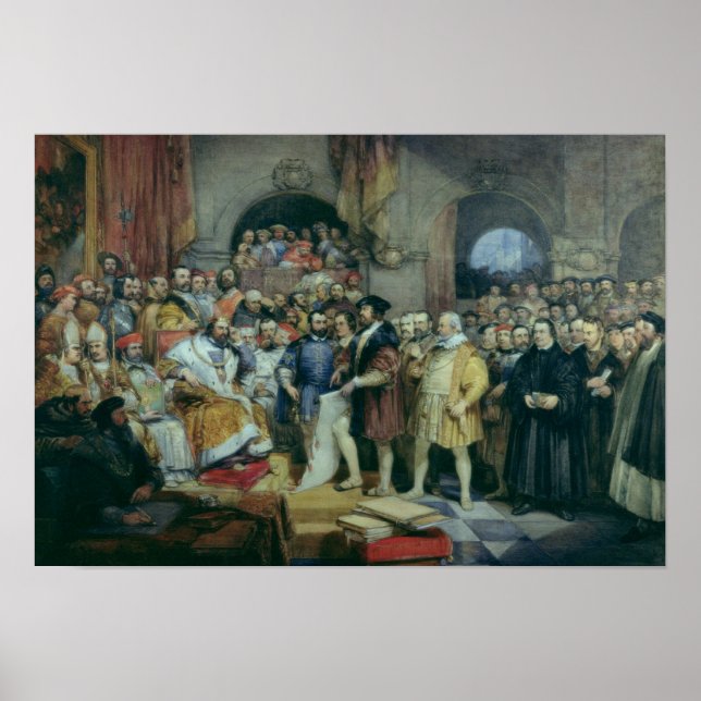 The Diet of Spires, 19 April, 1529 Poster (Front)