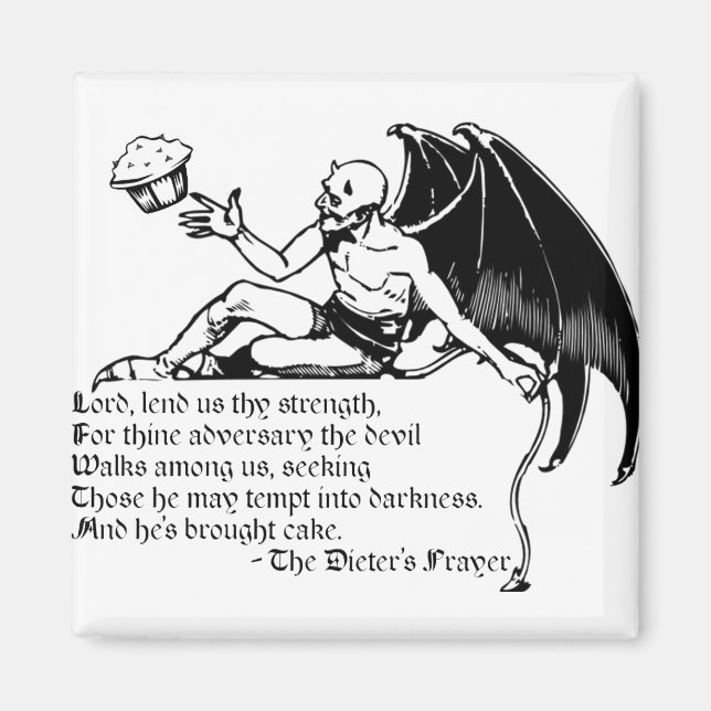 The Dieter's Prayer Magnet (Front)