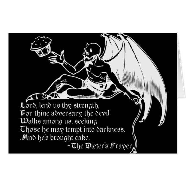 The Dieter's Prayer (white) (Front Horizontal)