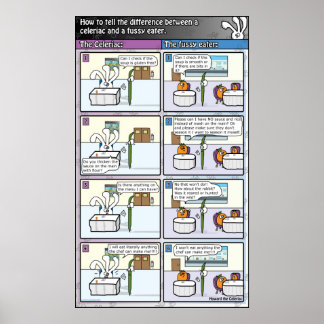 The difference between: celeriac vs. fussy eater poster