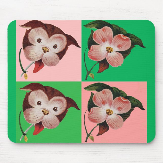 the difference between dog and dogwood mouse pad (Front)