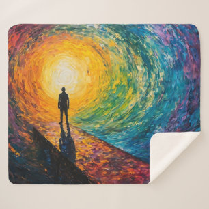 The Dimension's Edge Sherpa Blanket