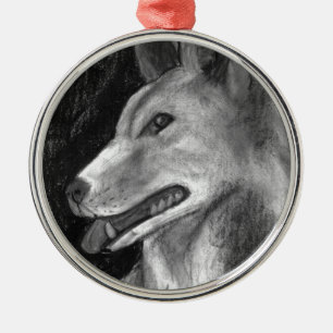 The Dingo Metal Ornament