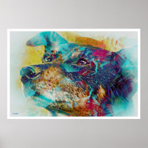 The Dingo wonderdog dreams Portrait Poster