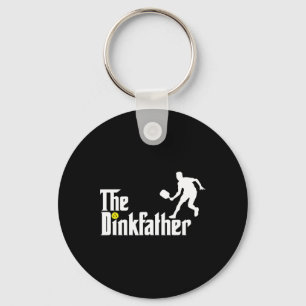 The Dink Father Pickleball Dad Funny Pickleball  Keychain