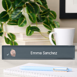 The dinosaurs are ready for school nameplate