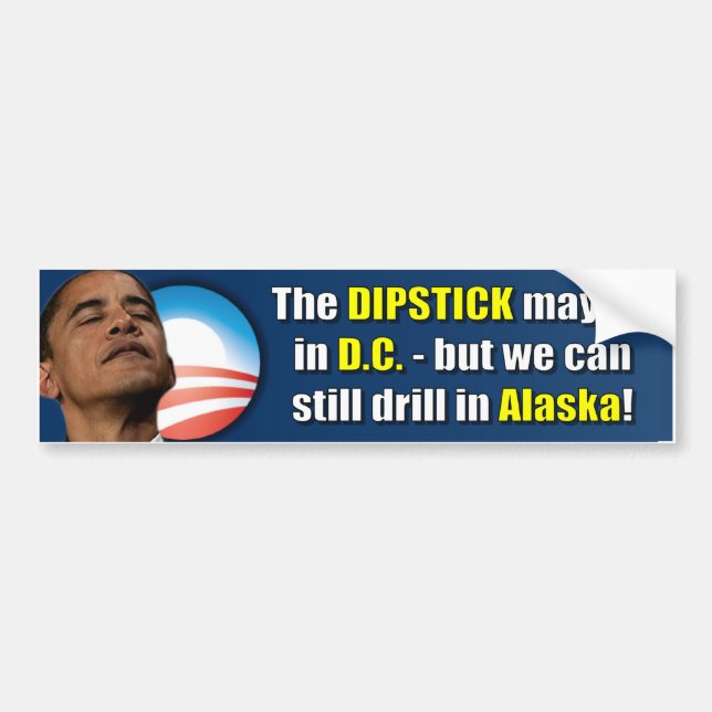 The Dipstick lives in D.C. Bumper Sticker (Front)