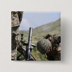 The direct-lay method of firing mortars 2 inch square button