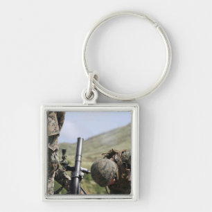 The direct-lay method of firing mortars keychain