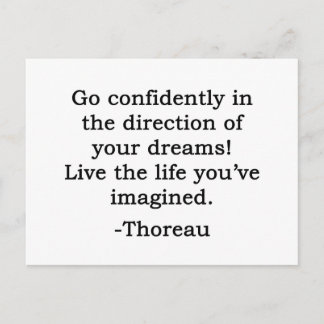 The Direction of Your Dreams Quote Postcard