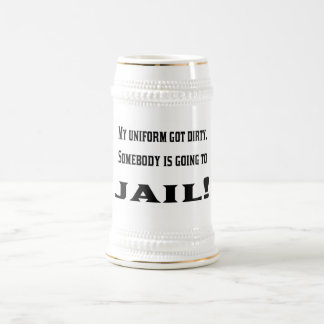 The dirty uniform beer stein