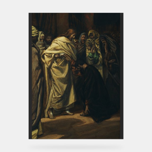 The Disbelief of Saint Thomas by James Tissot Acrylic Sign (Front)