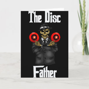 The Disc Father Mafia Skeleton Disc Golf Shirt. Di Card