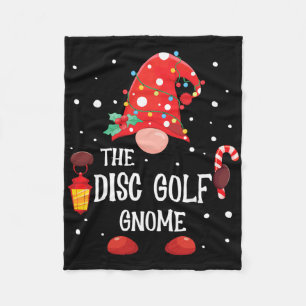 The Disc Golf Gnome Matching Family Christmas Gnom Fleece Blanket