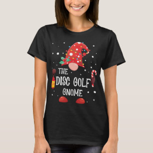 The Disc Golf Gnome Matching Family Christmas Gnom T-Shirt