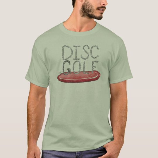 The Disc Golf spelled in chains t-shirt