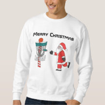 The disc golf ugly Christmas sweatshirt