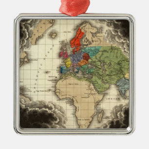 The Discovery of America 1498 AD Metal Ornament