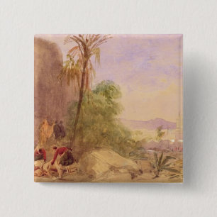 The discovery of Tipu's body at the Water Gate at 2 Inch Square Button