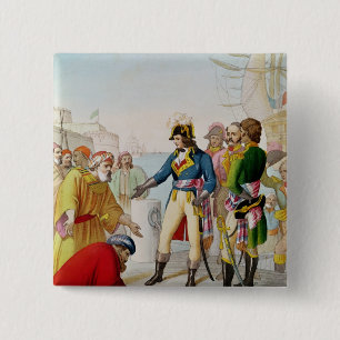 The Disembarkation of Napoleon at Alexandria 2 Inch Square Button