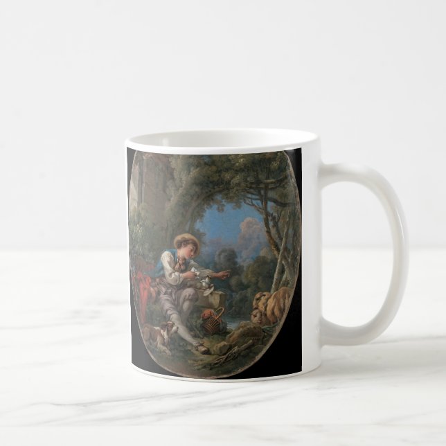 The Dispatch of the Messenger by Francois Boucher  Coffee Mug (Right)