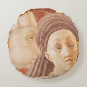 The Dispute of St. Stephen, 1433-34 Round Pillow