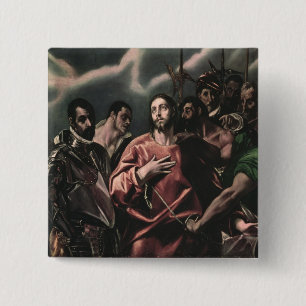 The Disrobing of Christ 2 Inch Square Button