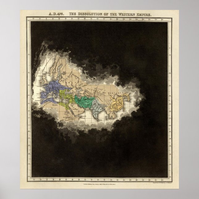 The Dissolution of the Western Empire 476 AD Poster (Front)