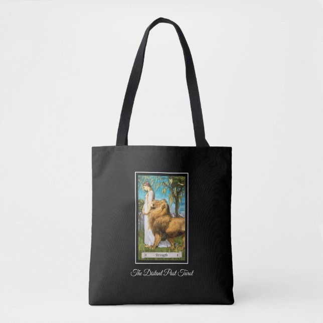 The Distant Past Tarot Deck Strength Card  Tote Bag (Front)
