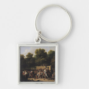 The Distribution of Food and Wine Keychain