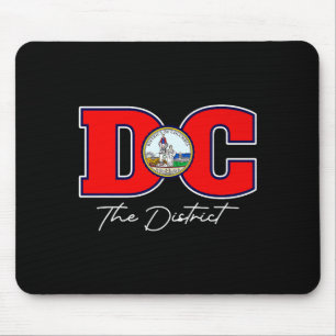 The District Of Washington Dc Vacation Souvenir Us Mouse Pad