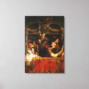 The Diversion of the Moccoletti - The Last Gay Mad Canvas Print