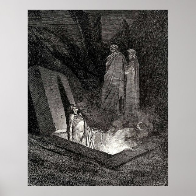 The Divine Comedy Gustave Dore Dante Woodcut illus Poster (Front)