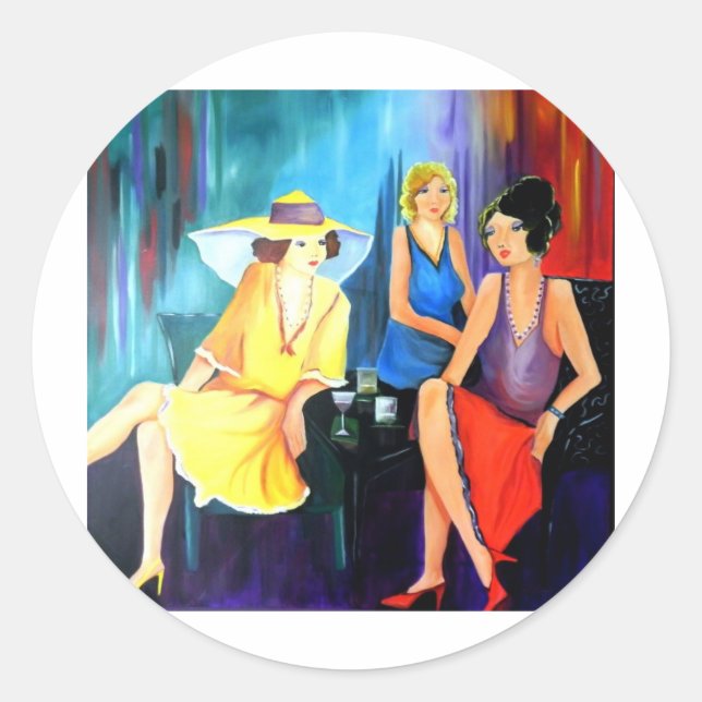 The Divine Divas 002.JPG Classic Round Sticker (Front)